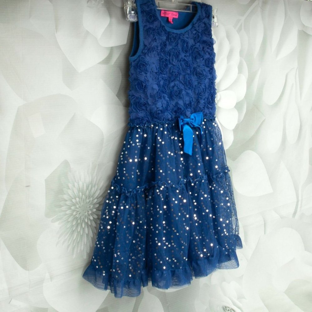 Betsey Johnson Girls Designer Rose Tutu  Dress - Picture 2 of 11